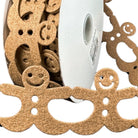 Shop For 1.5" Gingerbread Man Shaped Ribbon: Brown (10 Yards)