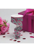 Shop For 1.5" Gingham Cancer Ribbon: Black (10 Yards) at Michelle's aDOORable Creations