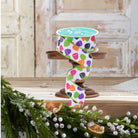 Shop For 1.5" Glitter Gumdrop Ribbon: Pink/Lime (10 Yards)