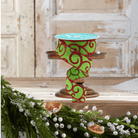 Shop For 1.5" Glitter Swirl Ribbon: Green/Red (10 Yards)
