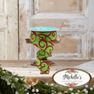 Shop For 1.5" Glitter Swirl Ribbon: Green/Red (10 Yards)