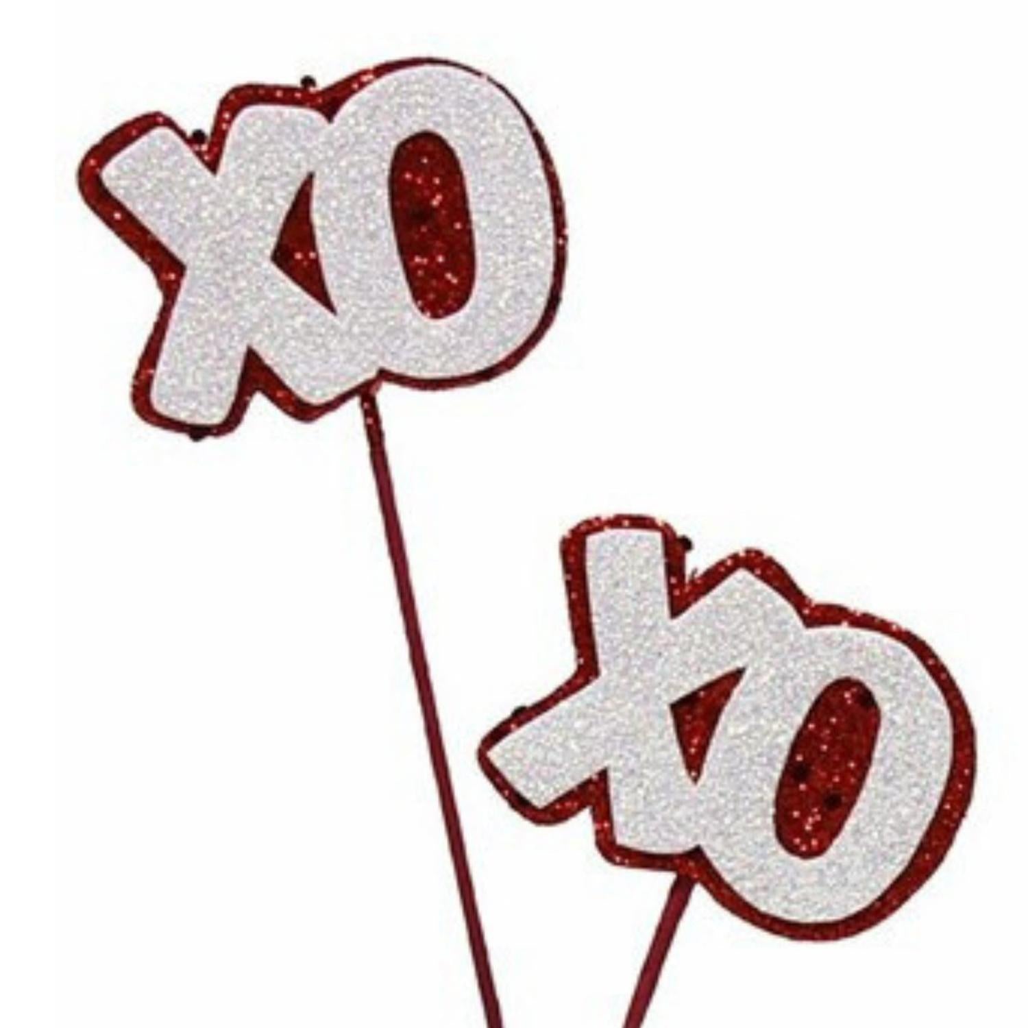 15" Glitter XOXO Pick (2 Asst)
