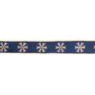 Shop For 1.5" Gold Snowflake Ribbon: Blue (5 Yards)
