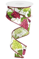 Shop For 1.5" Grapes on Royal: White (10 Yards) at Michelle's aDOORable Creations