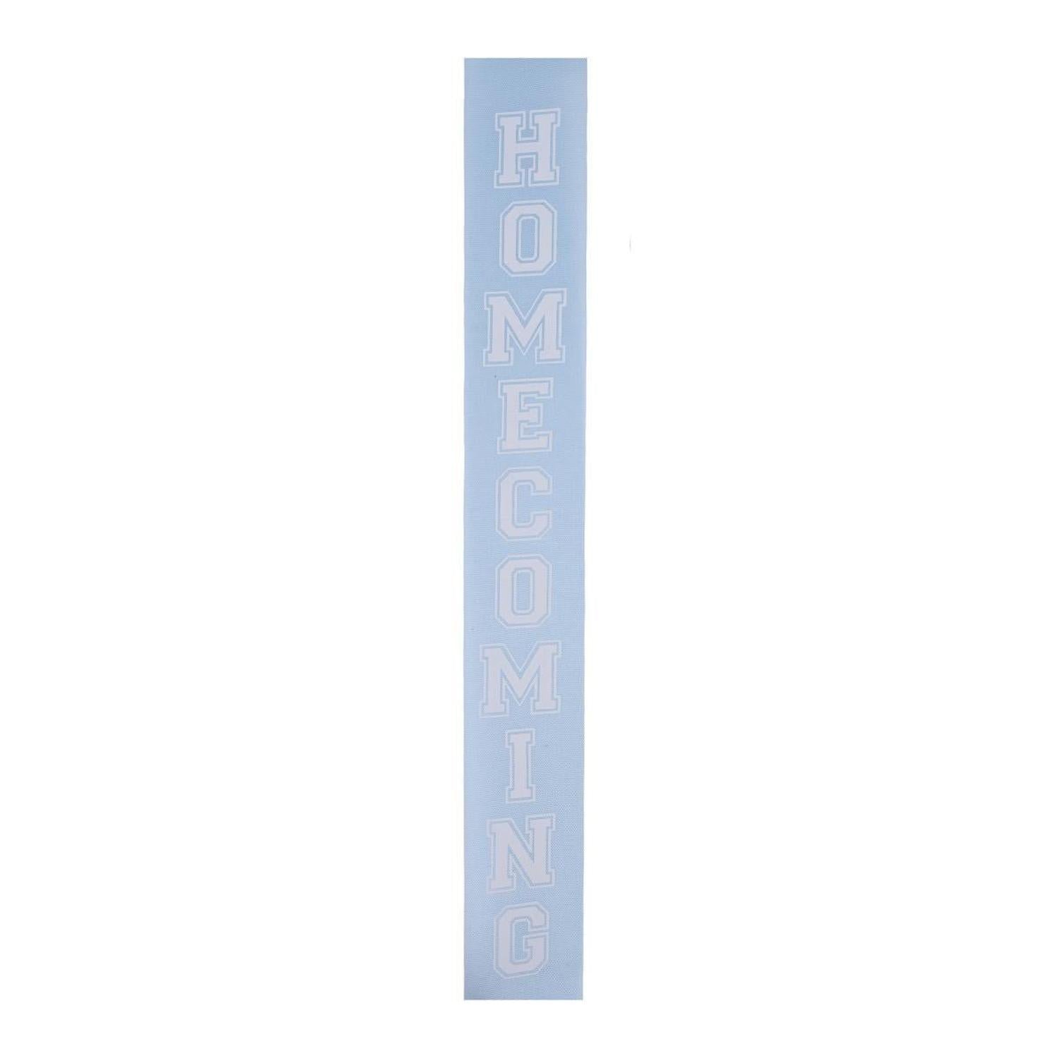Shop For 1.5" Homecoming Ribbon: Light Blue/White (100 Feet)