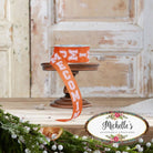Shop For 1.5" Homecoming Ribbon: Orange/White (100 Feet)