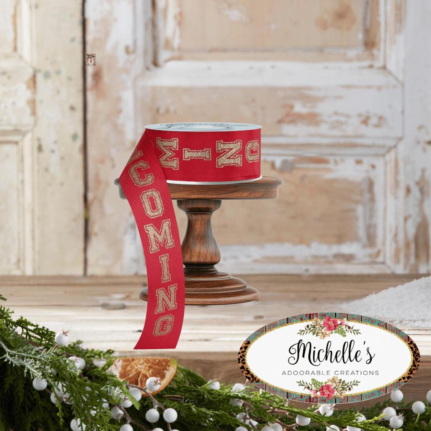 Shop For 1.5" Homecoming Ribbon: Red/Gold (100 Feet)