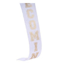 Shop For 1.5" Homecoming Ribbon: White/Gold (100 Feet)