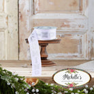 Shop For 1.5" Homecoming Ribbon: White/Silver (100 Feet)