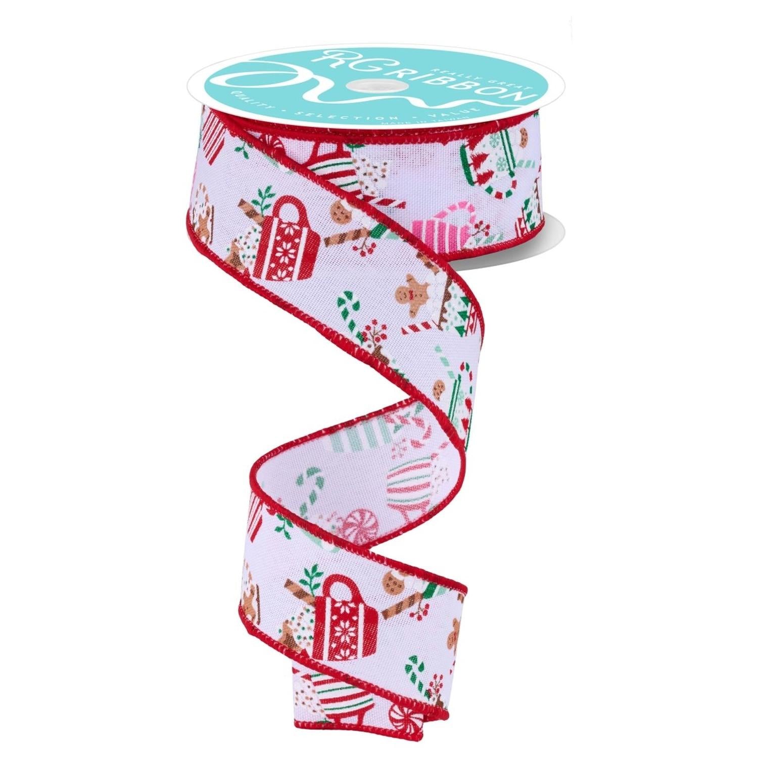Shop For 1.5" Hot Cocoa Mugs Ribbon: White (10 Yards)