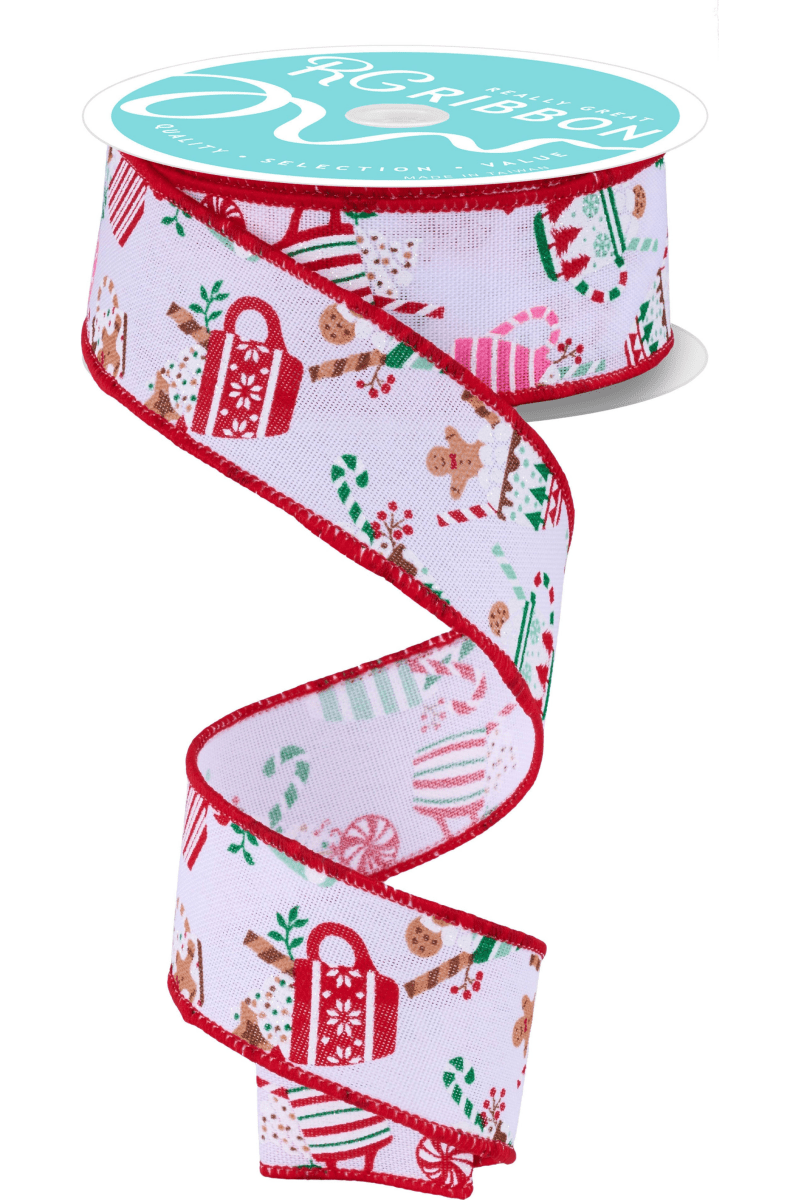 Shop For 1.5" Hot Cocoa Mugs Ribbon: White (10 Yards)