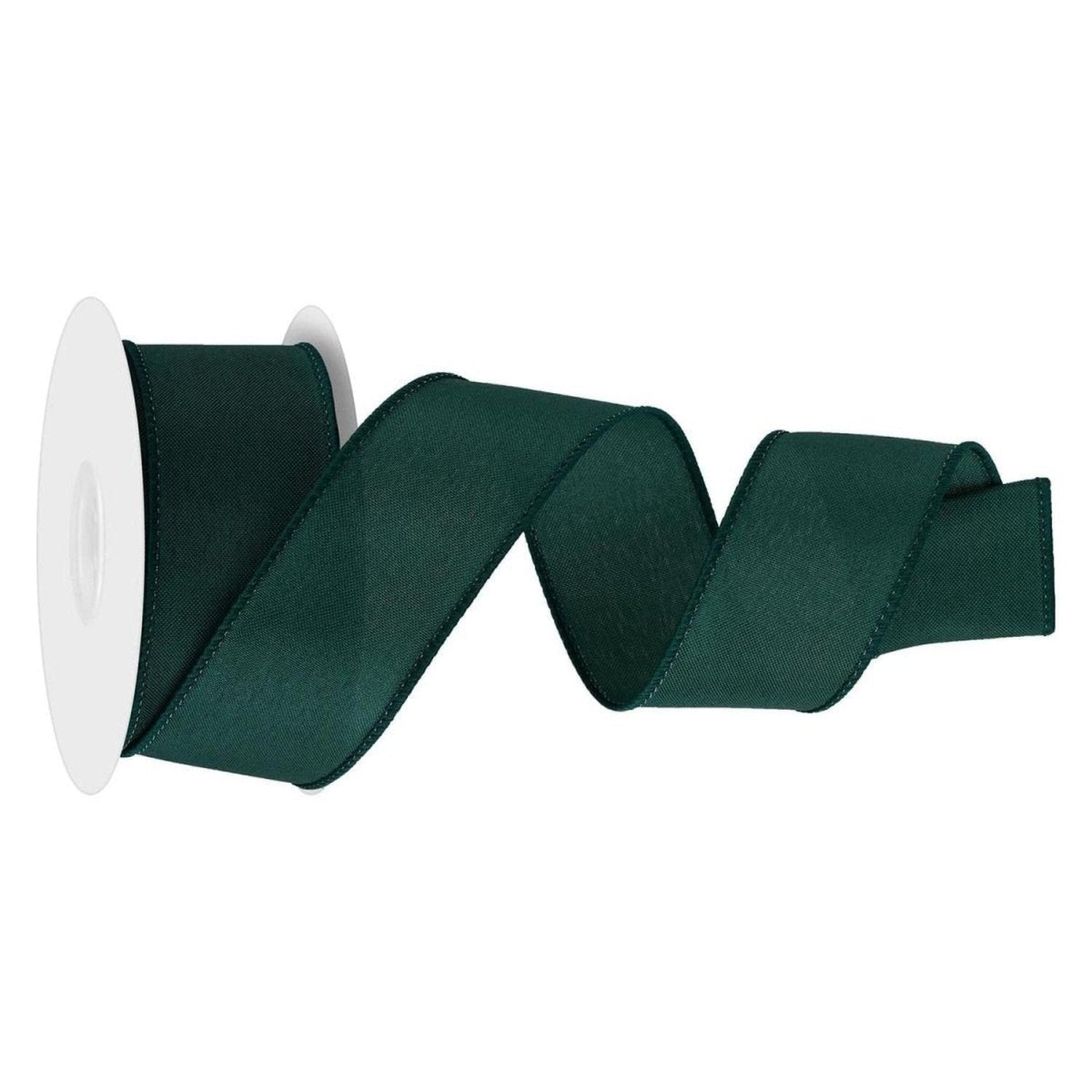 Shop For 1.5 in Solid PG Fabric Ribbon: Hunter Green (10 Yards)