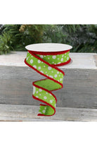 Shop For 1.5" Irregular Dots Drift Ribbon: Lime (10 Yards)