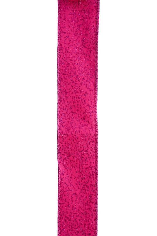 Shop For 1.5" Irregular Spotted Glitter Ribbon: Fuchsia (10 Yards)