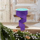 Shop For 1.5" Irregular Spotted Glitter Ribbon: Purple (10 Yards)