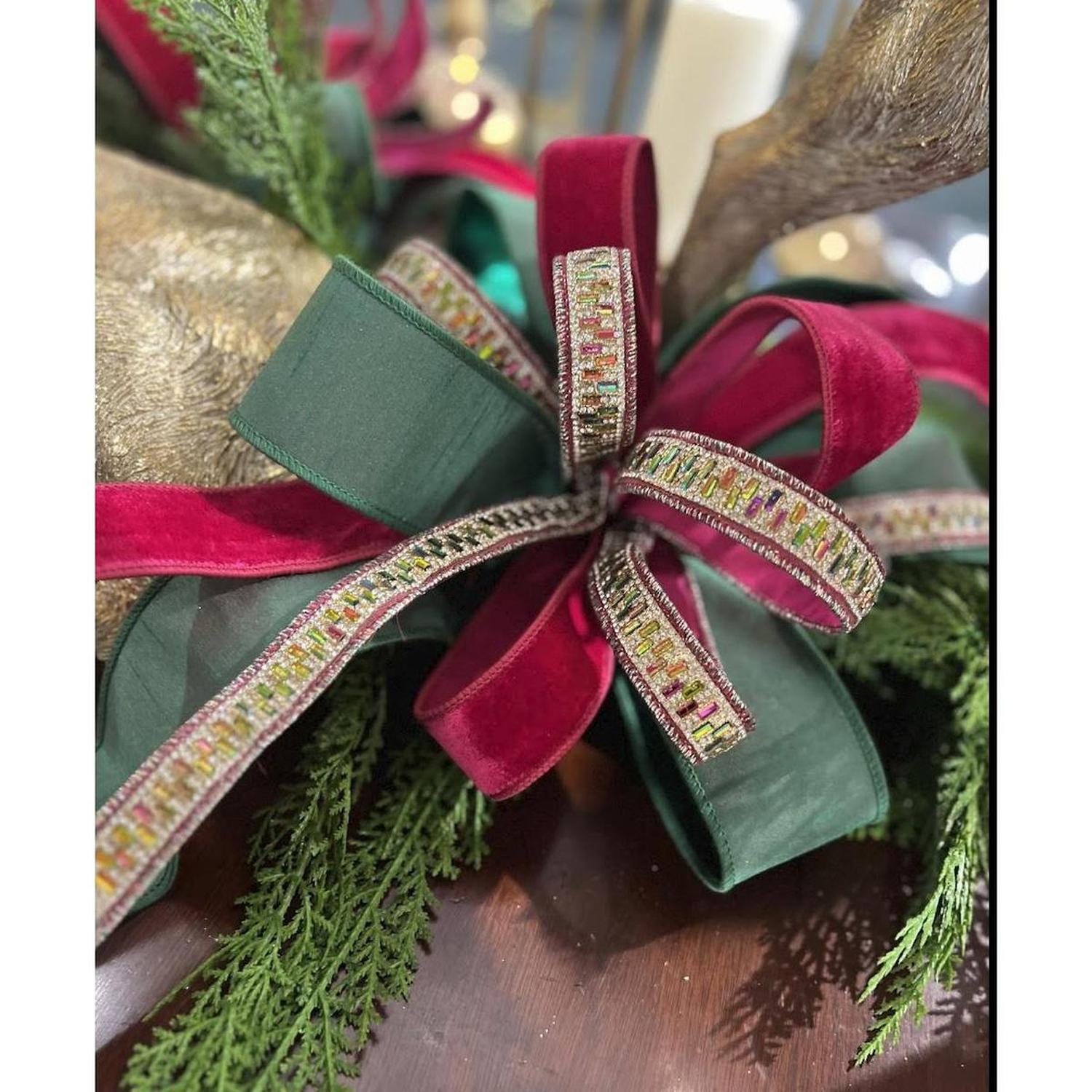 Shop For 1.5" Jeweled Metallic Wired Ribbon (5 Yards)