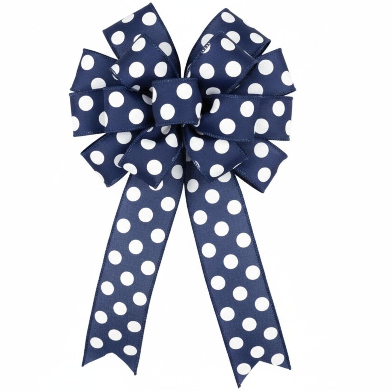Shop For 1.5" Large Polka Dot Ribbon: Navy Blue (10 Yards)