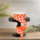 Shop For 1.5" Large Polka Dot Ribbon: Orange/White (10 Yards)