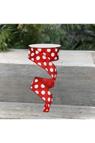 Shop For 1.5" Large Polka Dot Ribbon: Red/White (10 Yards)