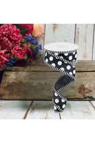 Shop For 1.5" Large Polka Dot Stripe Ribbon: Black (10 Yards) at Michelle's aDOORable Creations