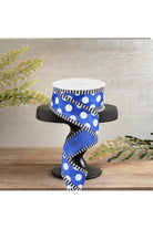 Shop For 1.5" Large Polka Dot Stripe Ribbon: Royal Blue (10 Yards)