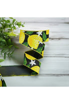 Shop For 1.5" Lemon on Royal Ribbon: Black (10 Yards) at Michelle's aDOORable Creations