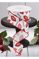 Shop For 1.5" Lips XOXO Burlap Ribbon: White (10 Yard)