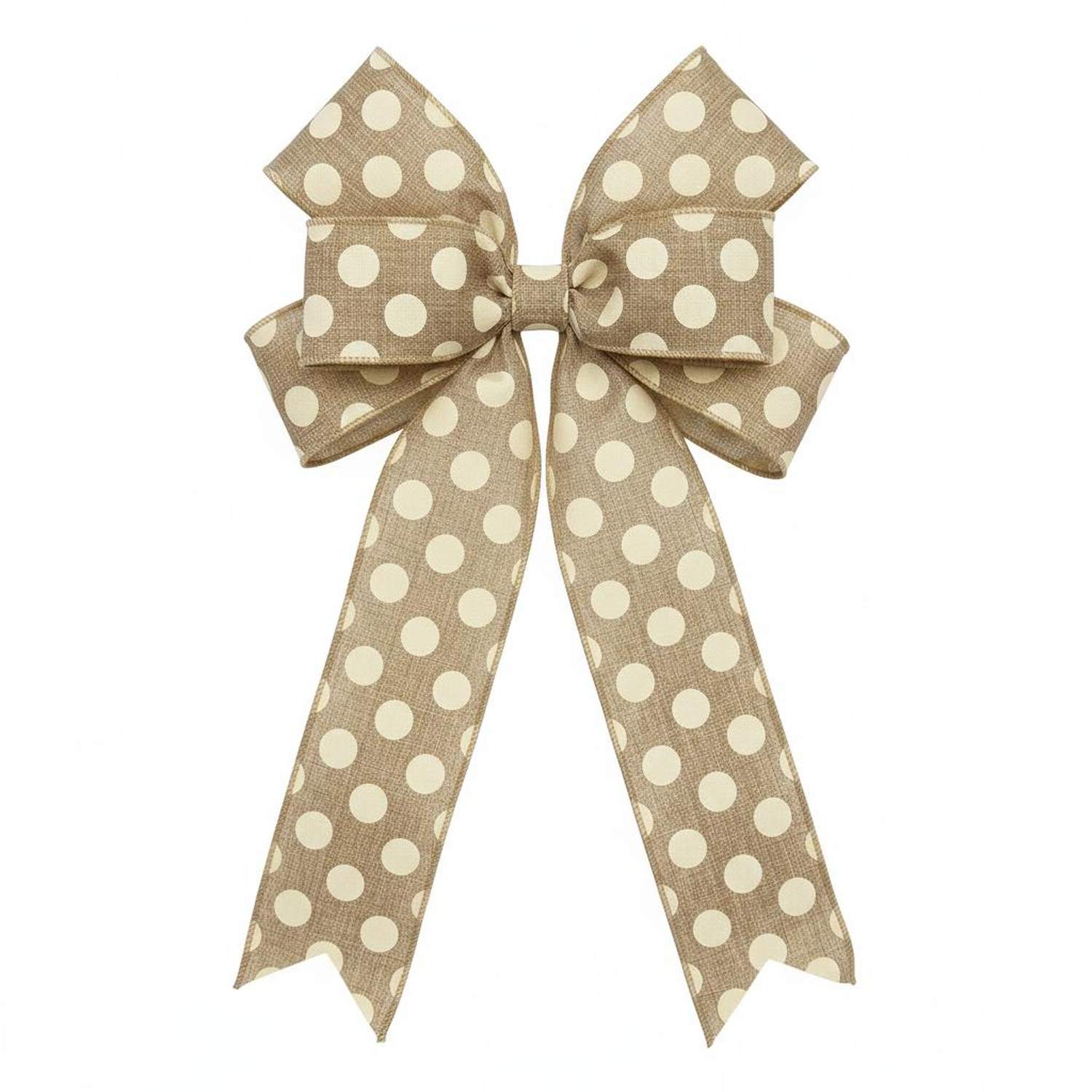 Shop For 1.5" Medium Dots Ribbon: Beige (10 Yards)