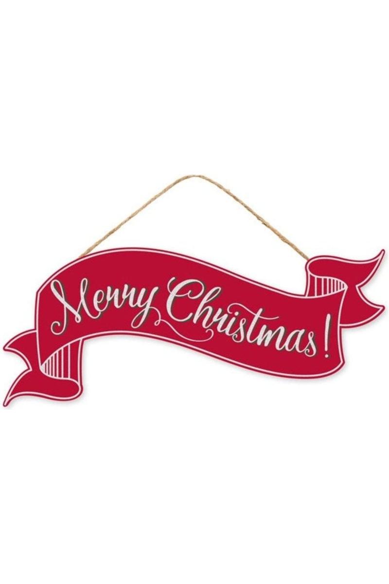 Shop For 15" Merry Christmas Banner: Red