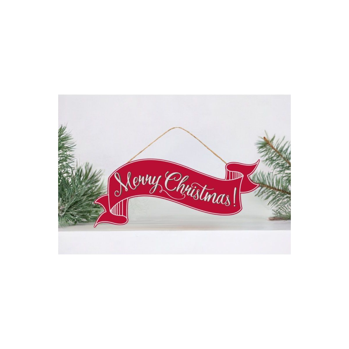 Shop For 15" Merry Christmas Banner: Red