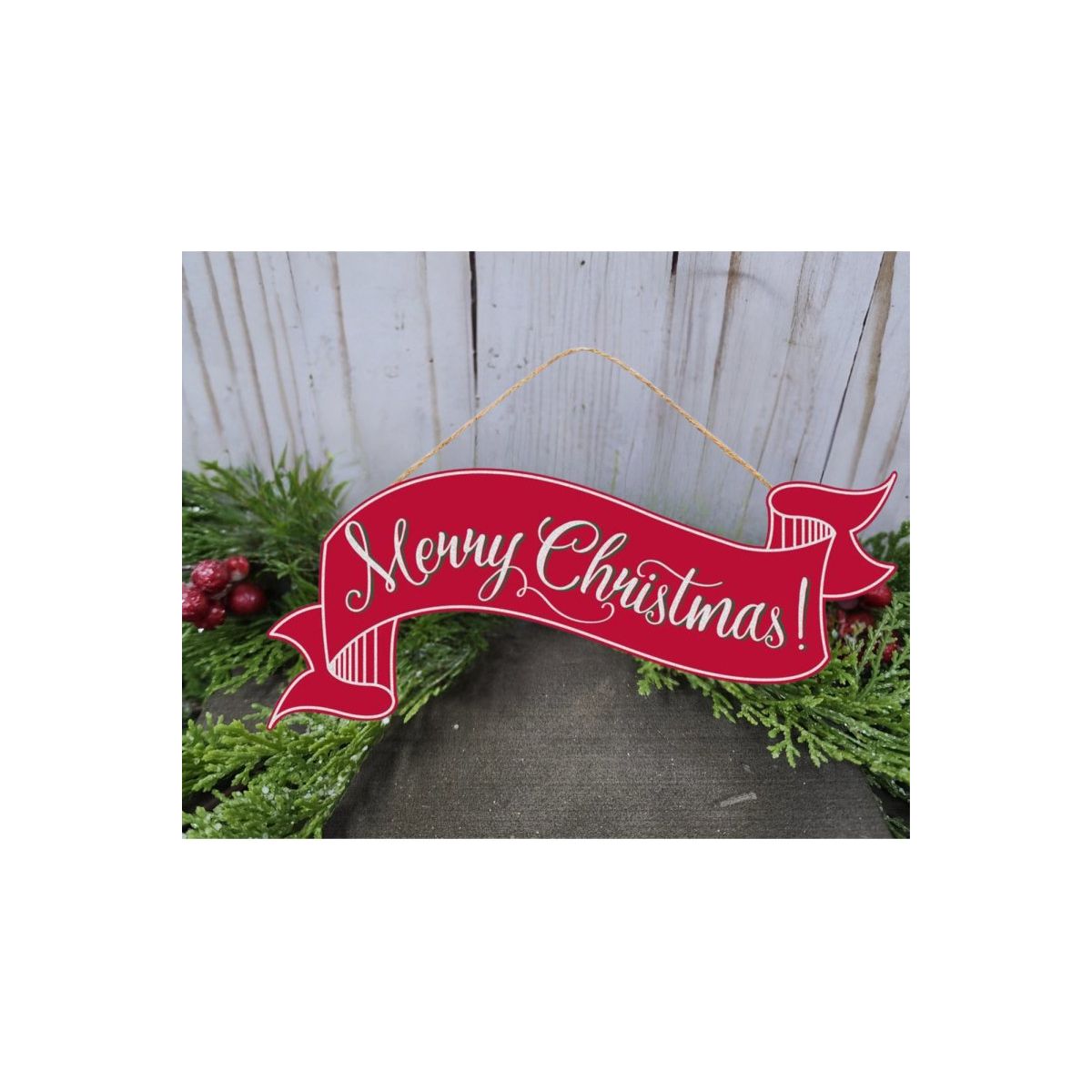 Shop For 15" Merry Christmas Banner: Red