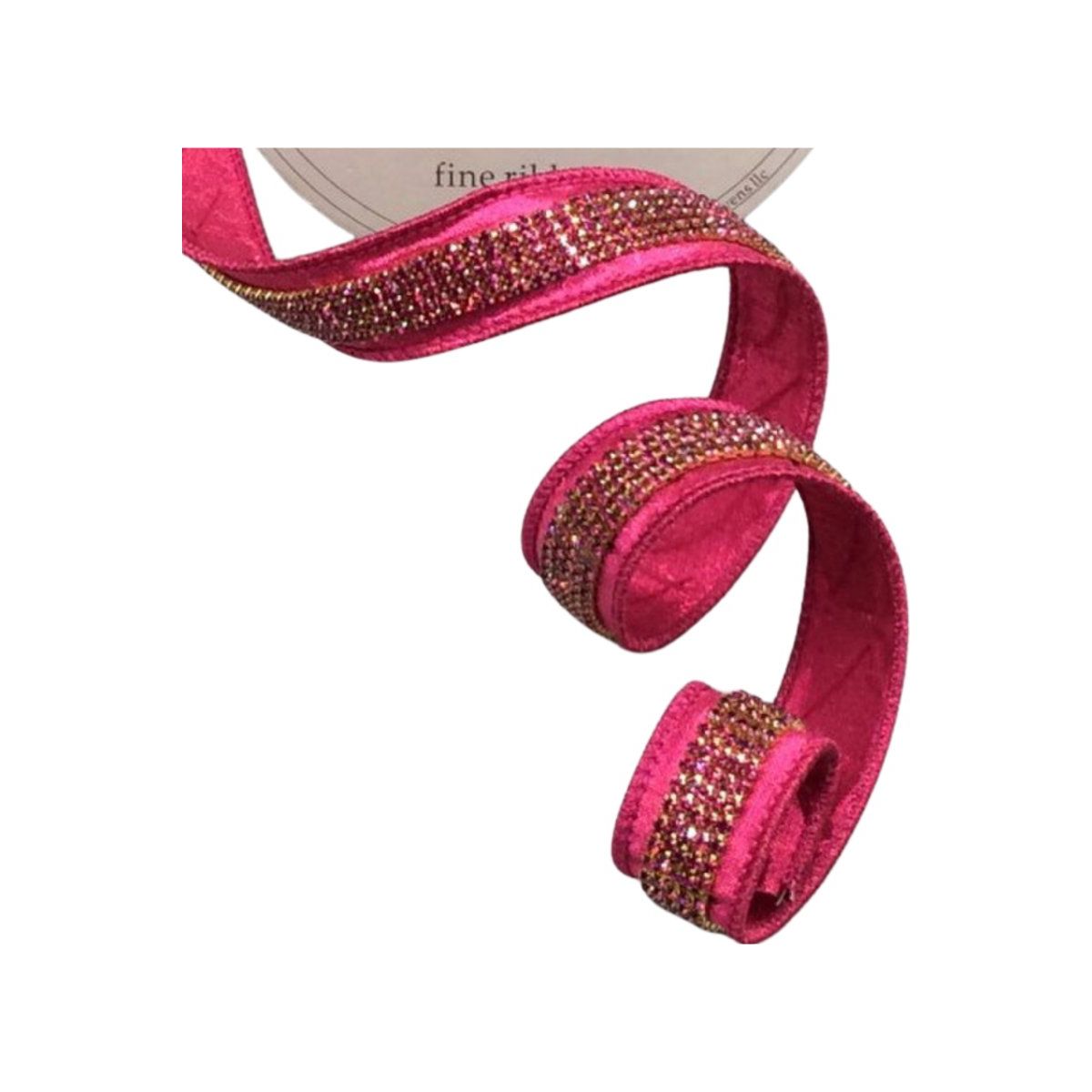 Shop For 1.5" Metallic Dupion Duchess Jewel Ribbon: Hot Pink (5 Yards)