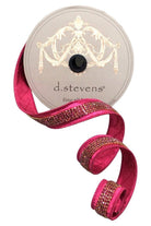 Shop For 1.5" Metallic Dupion Duchess Jewel Ribbon: Hot Pink (5 Yards)