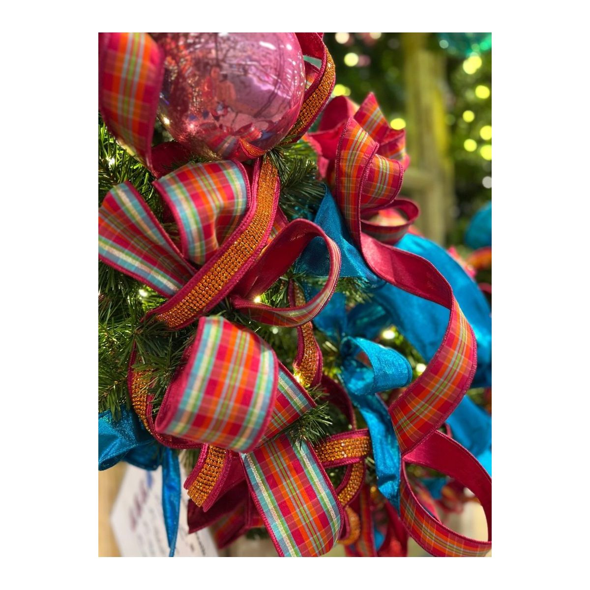 Shop For 1.5" Metallic Dupion Duchess Jewel Ribbon: Hot Pink/Orange (10 Yards) at Michelle's aDOORable Creations