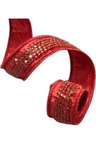 Shop For 1.5" Metallic Dupion Duchess Jewel Ribbon: Red (5 Yards)