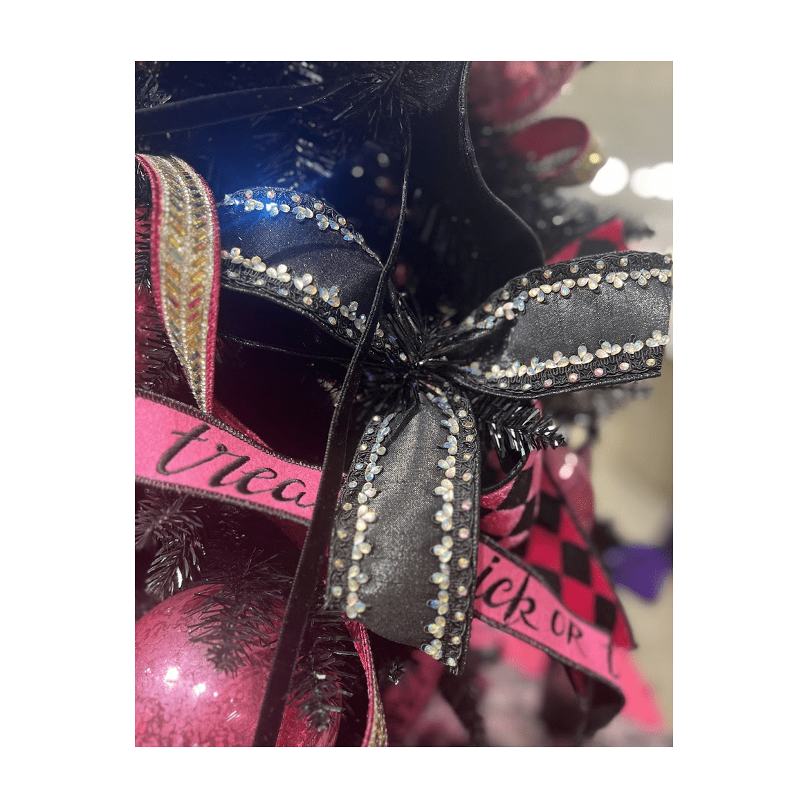 Shop For 1.5" Metallic Dupion Iris Jewel Ribbon: Black (5 Yards)