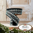 Shop For 1.5" Metallic Dupion Iris Jewel Ribbon: Black (5 Yards)