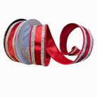 Shop For 1.5" Metallic Dupion Jewel Stripe Ribbon: Red (5 Yards)