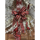 Shop For 1.5" Metallic Dupion Jewel Stripe Ribbon: Red (5 Yards)