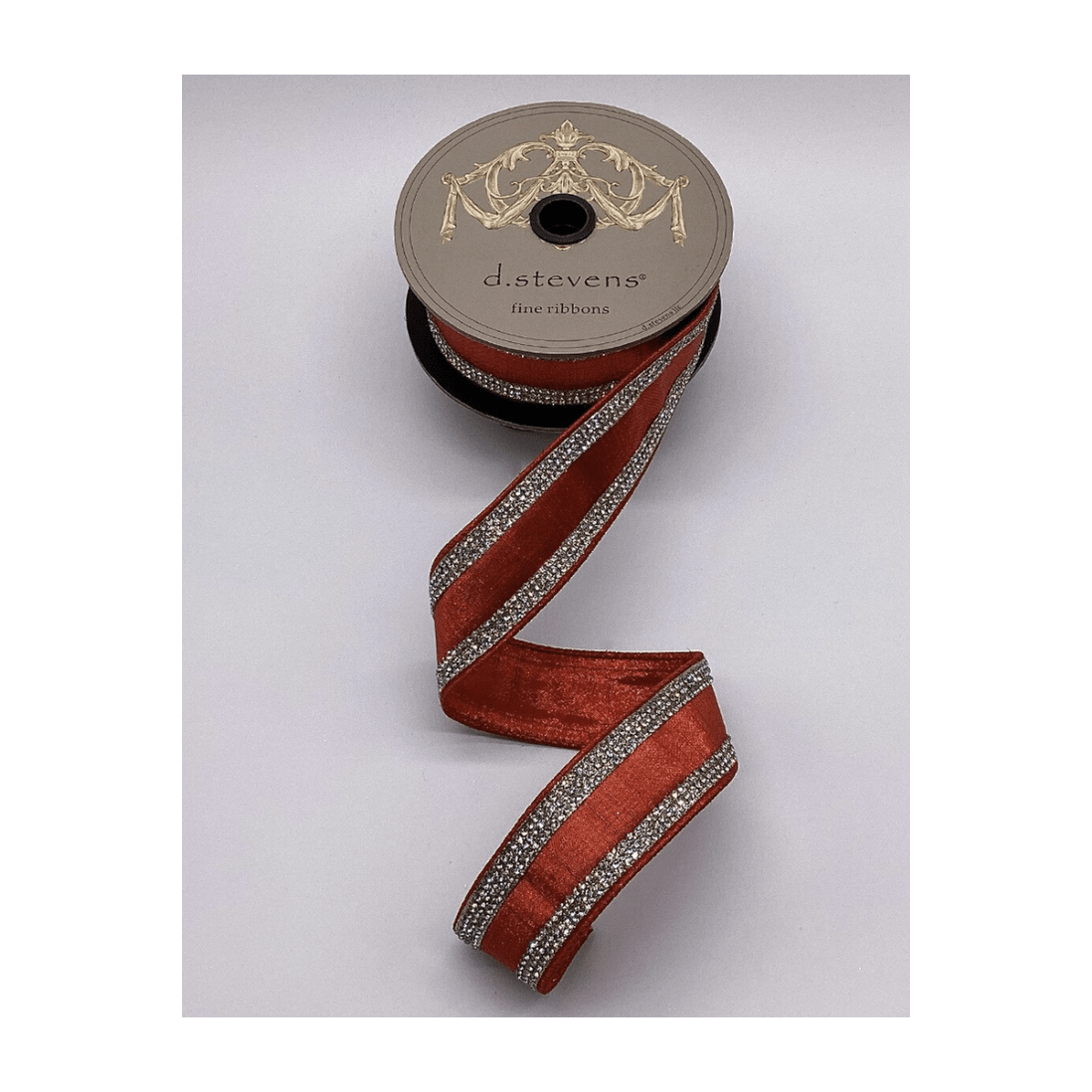 Shop For 1.5" Metallic Dupion Jewel Stripe Ribbon: Red (5 Yards)