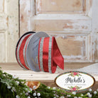 Shop For 1.5" Metallic Dupion Jewel Stripe Ribbon: Red (5 Yards)