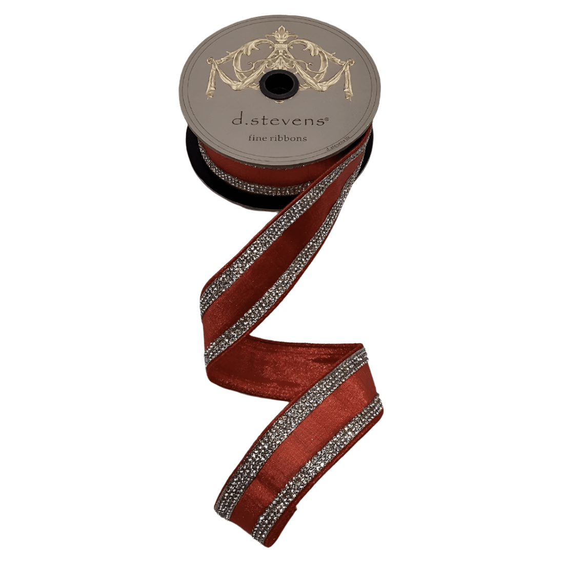 Shop For 1.5" Metallic Dupion Jewel Stripe Ribbon: Red (5 Yards)