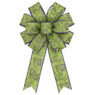 Shop For 1.5" Multi Swirls Glitter Ribbon: Lime Green/Purple (10 Yard)