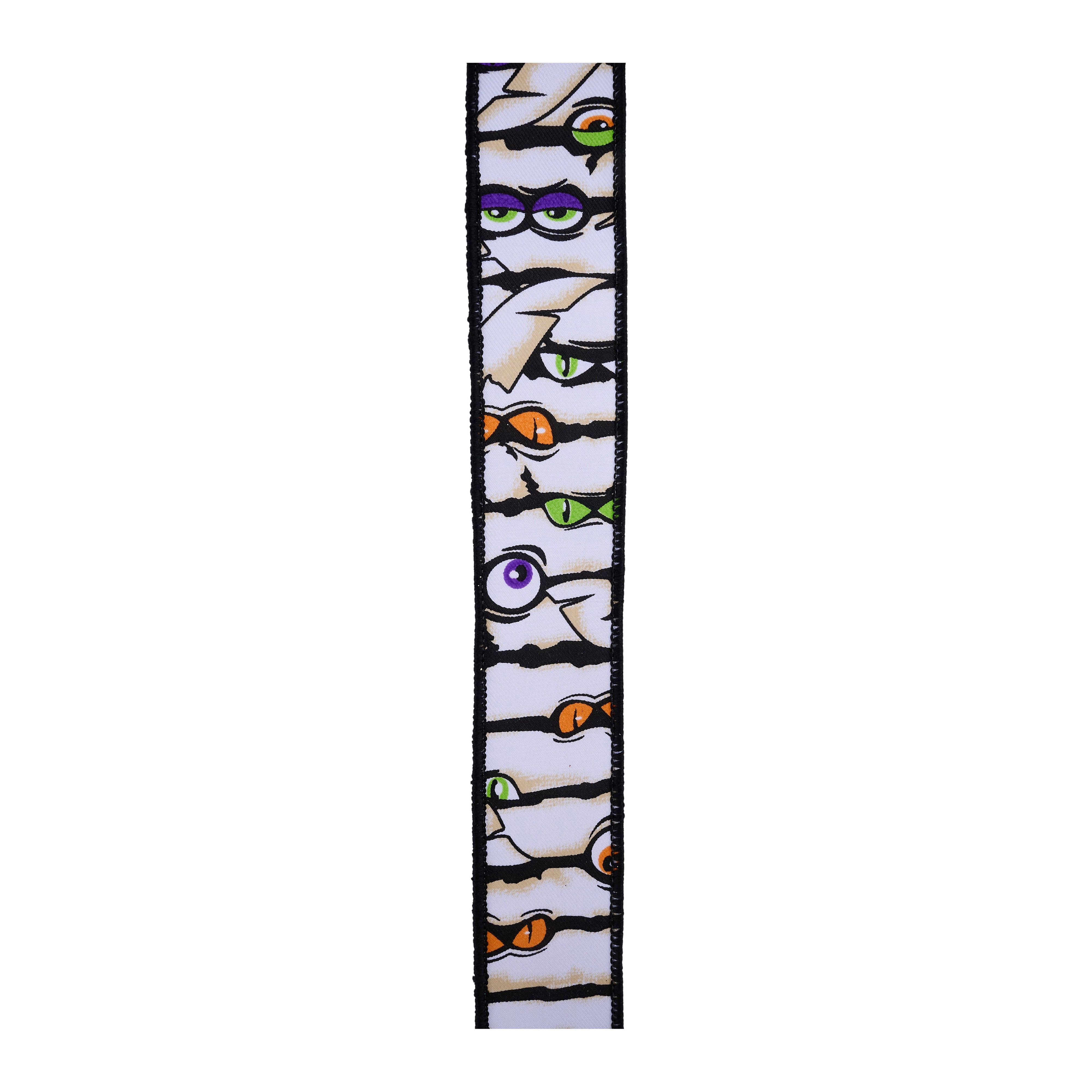 Shop For 1.5" Mummy Eyes Ribbon: White (10 Yards)