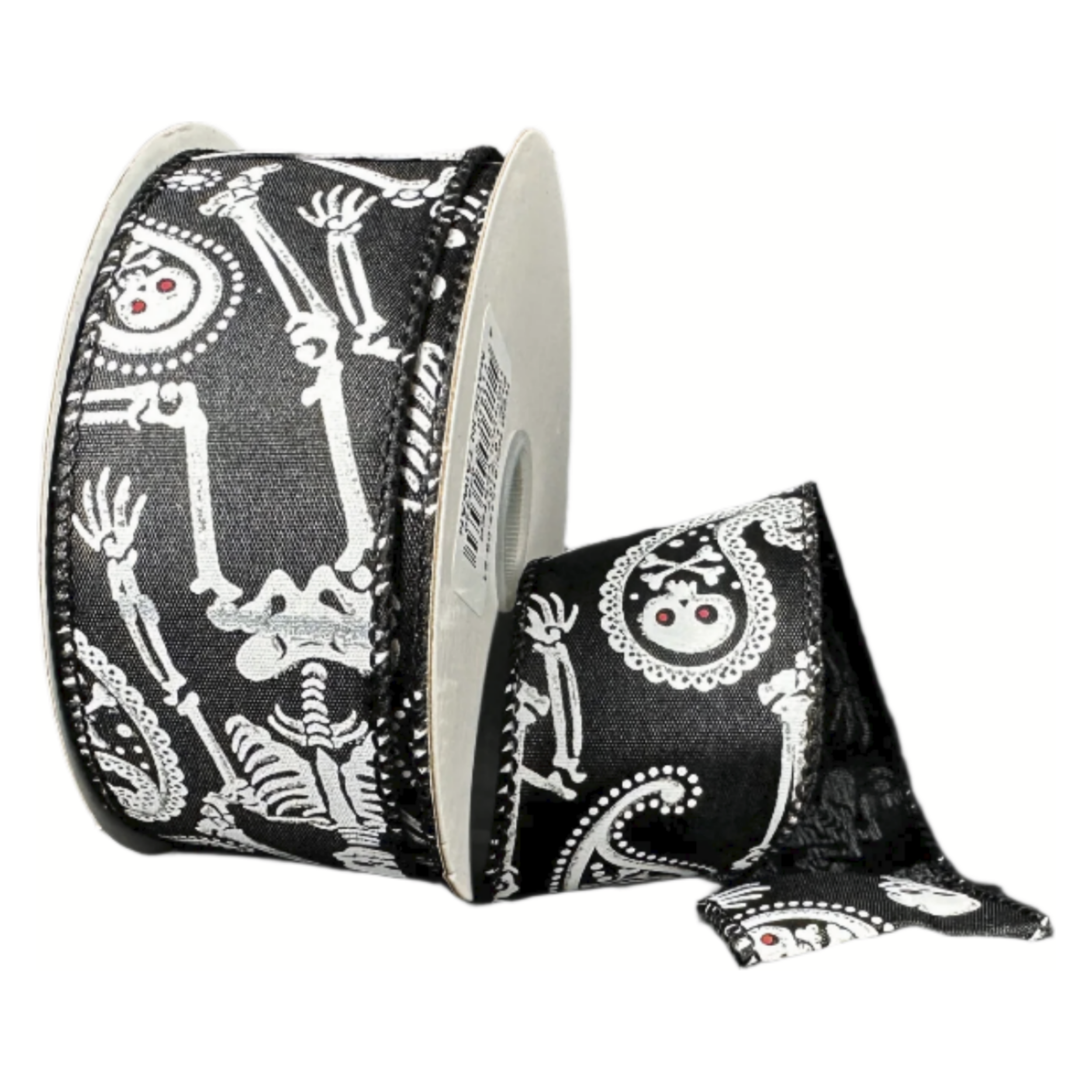 Shop For 1.5" Paisley Skull Halloween Ribbon: Black (10 Yards)