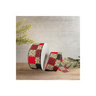Shop For 1.5" Patchwork Leopard Ribbon: Red (10 Yards)