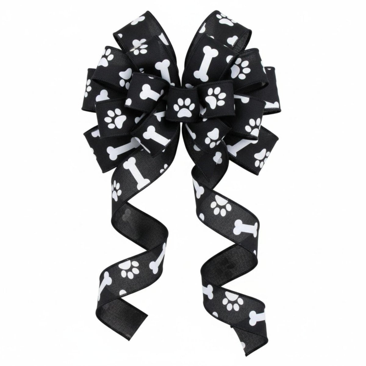 Shop For 1.5" Paw Print Royal Ribbon: Black (10 Yards)