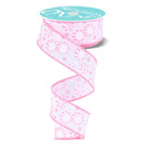 Shop For 1.5" Peppermint Candies Ribbon: Pink (10 Yards)