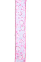 Shop For 1.5" Peppermint Candies Ribbon: Pink (10 Yards)