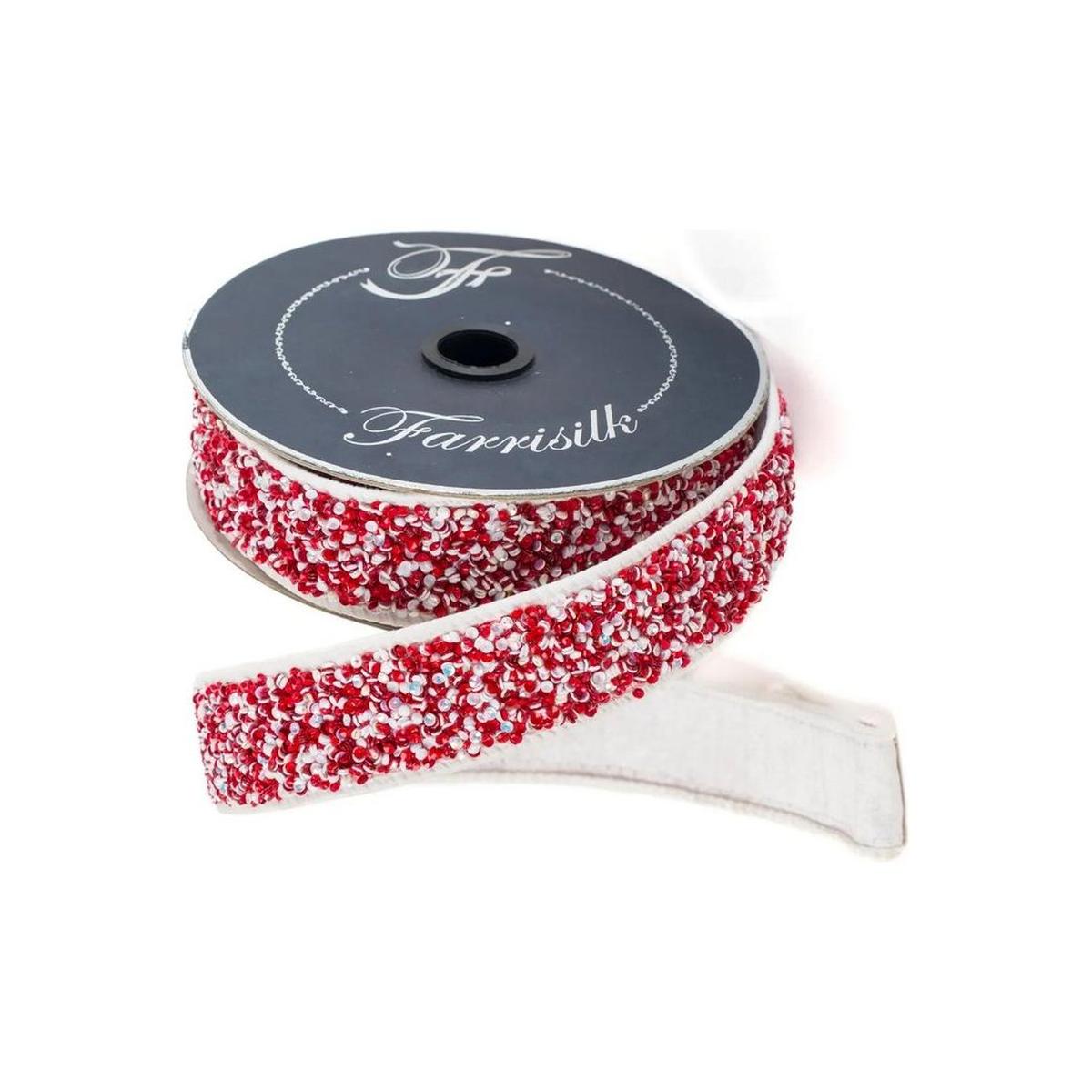 Shop For 1.5" Peppermint Multi Sprinkles Ribbon: Red/White (10 Yards)